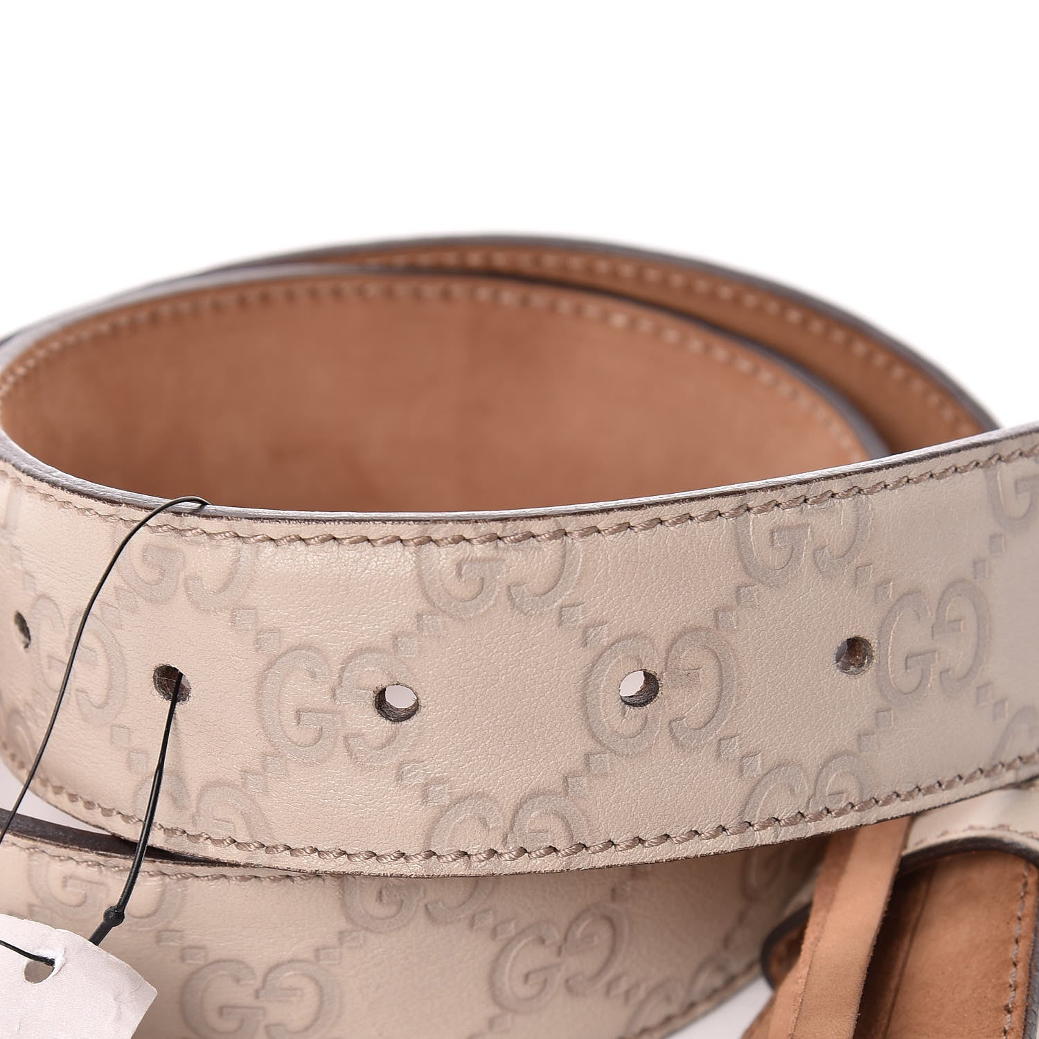 Gucci Guccissima Interlocking G 40mm Belt 80 32 Off White 5 of 6