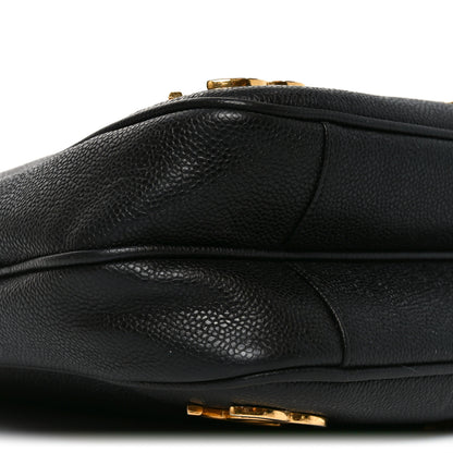Chanel Caviar CC Shoulder Bag Black 9 of 10