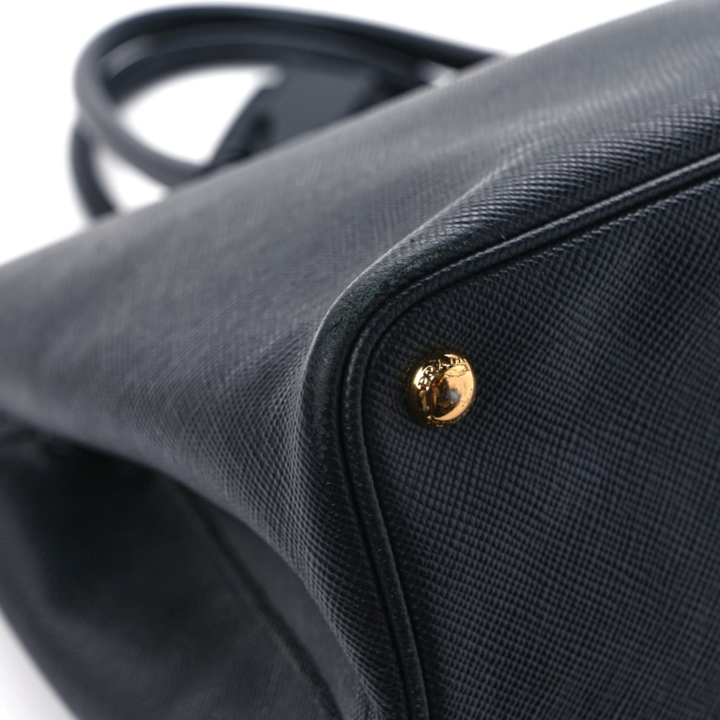Saffiano Cuir Large Double Bag Black Mughetto