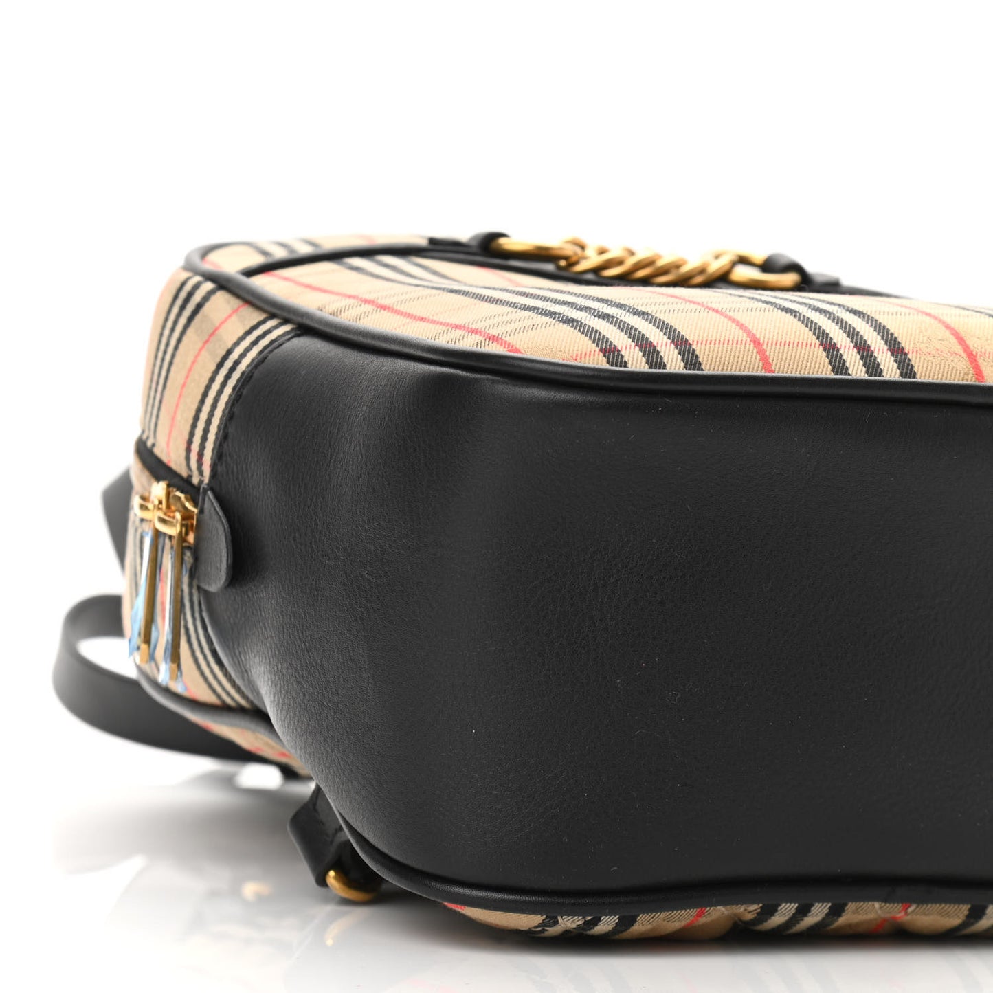 Smooth Calfskin 1983 Knight Check Link Backpack Black