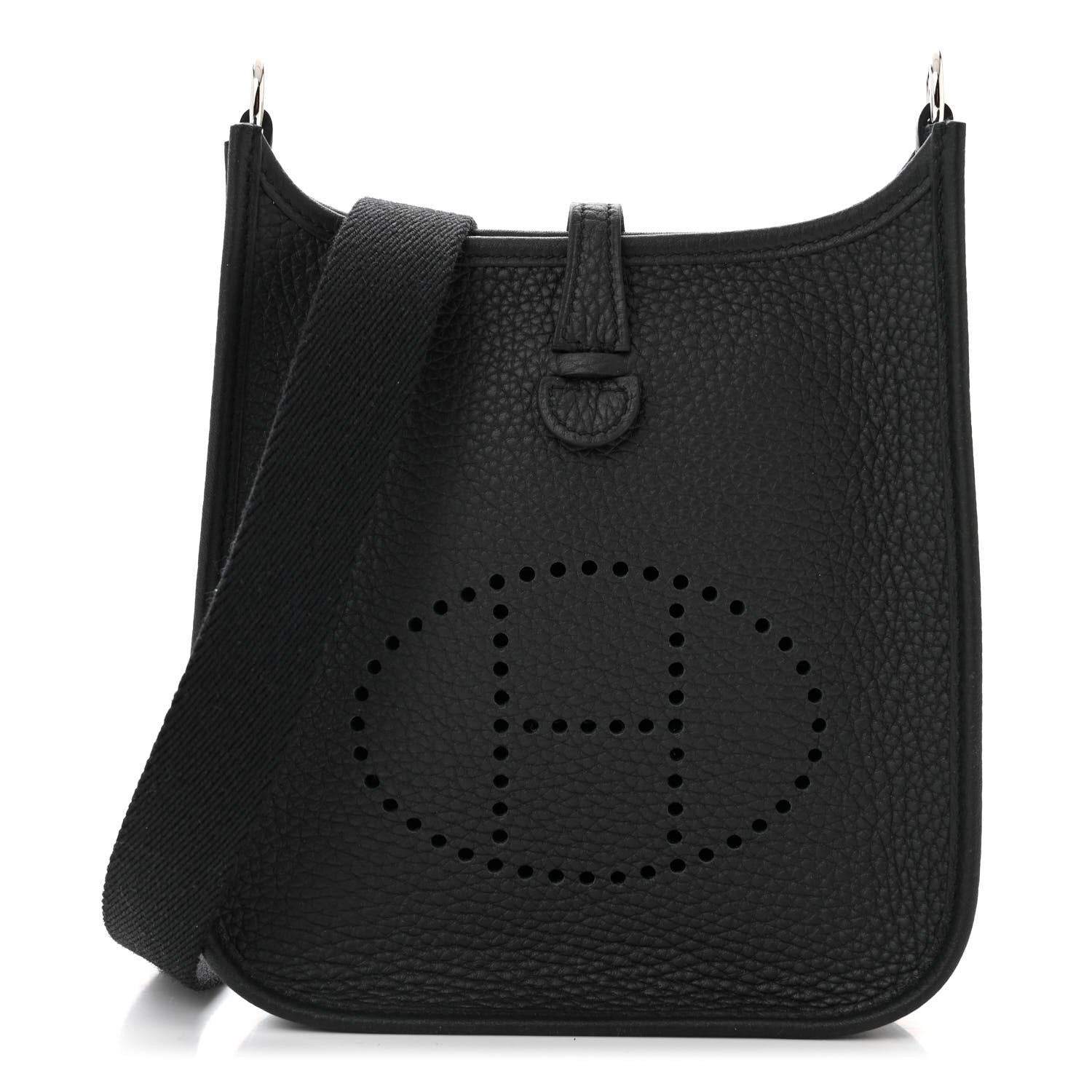 Hermes Taurillon Clemence Evelyne TPM Black 1 of 11