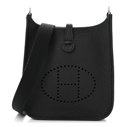 Hermes Taurillon Clemence Evelyne TPM Black 1 of 11