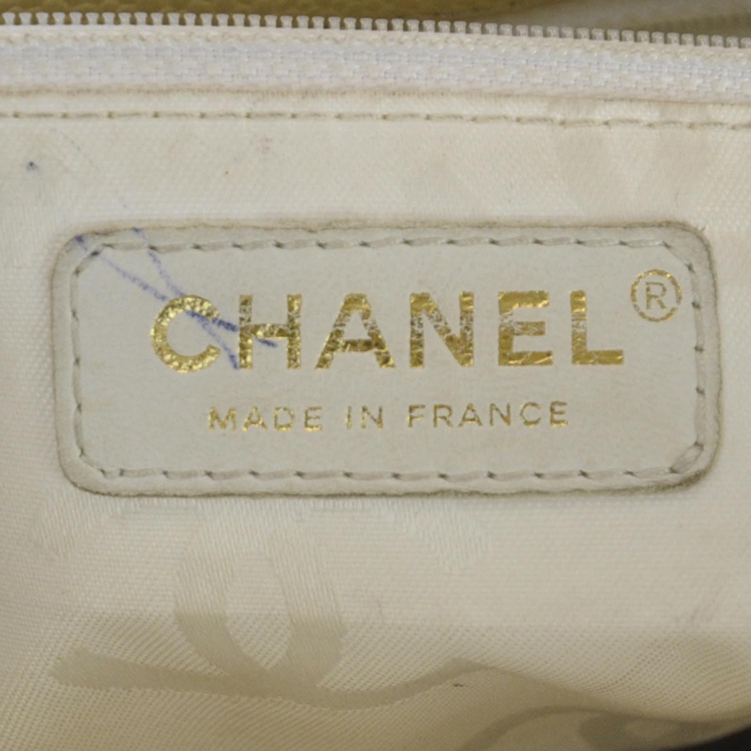 Chanel Caviar Shoulder Bag Beige 8 of 13