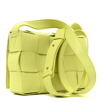 Bottega Veneta Lambskin Maxi Intrecciato Cassette Crossbody Bag Seagrass 3 of 9