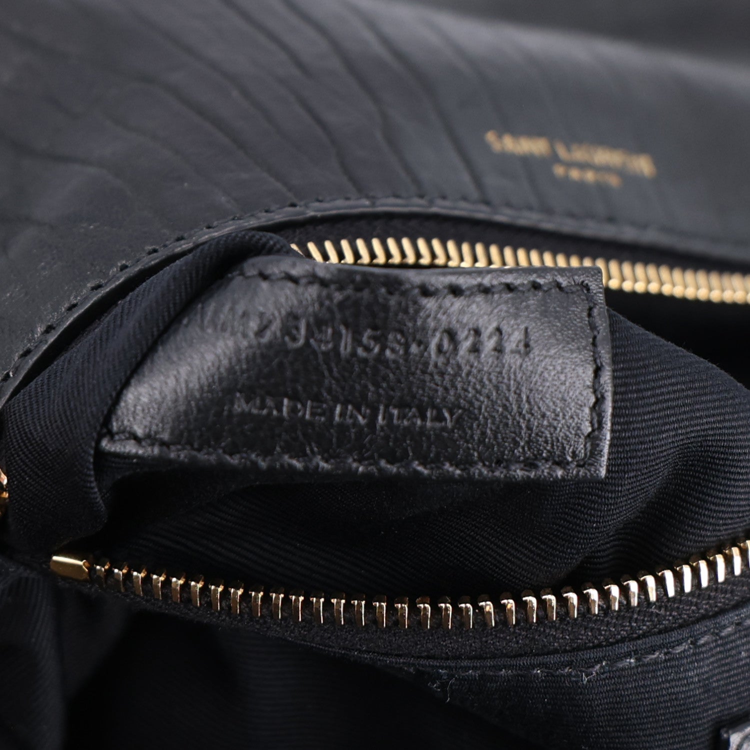 Saint Laurent Plunged Lambskin Calypso Black 9 of 11