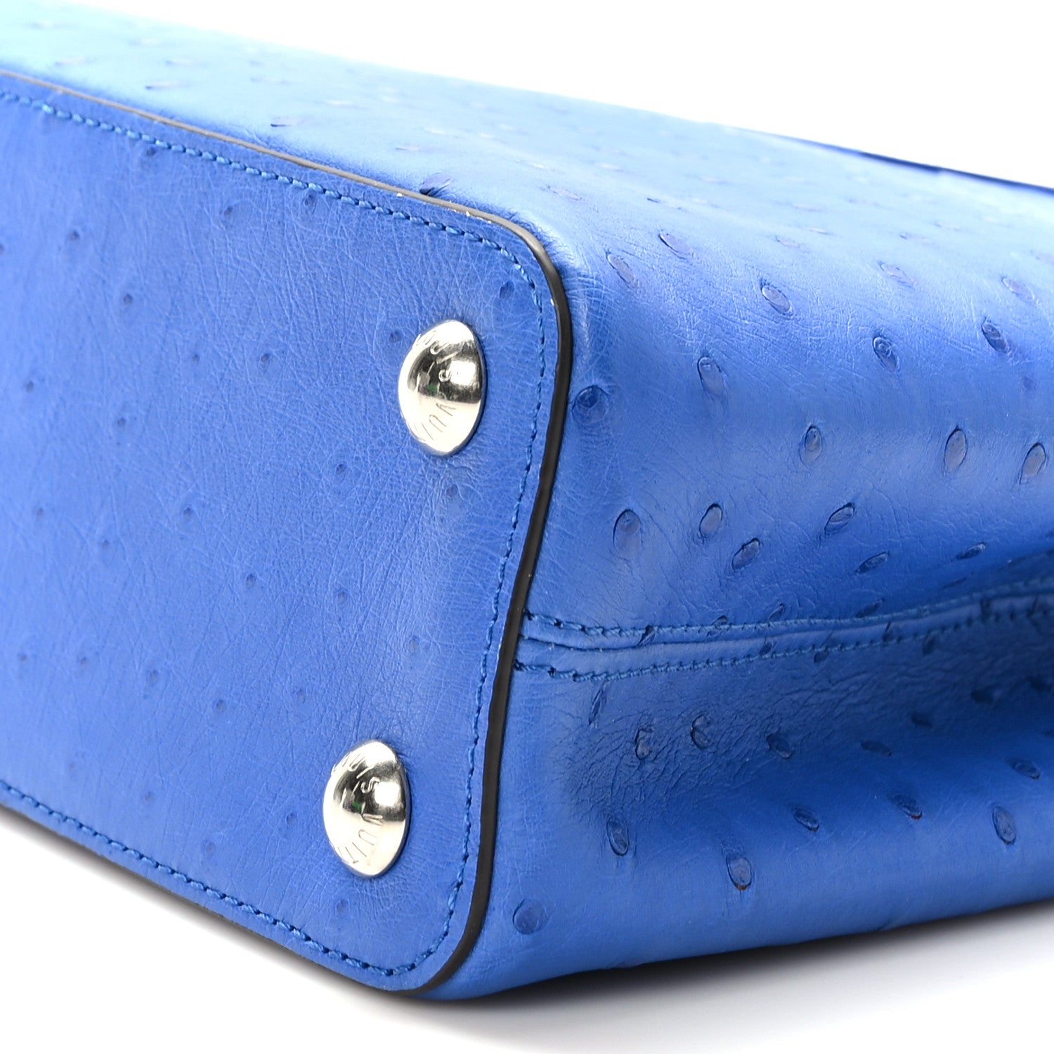 Louis Vuitton Ostrich Capucines BB Saphir 1448072 – FASHIONPHILE