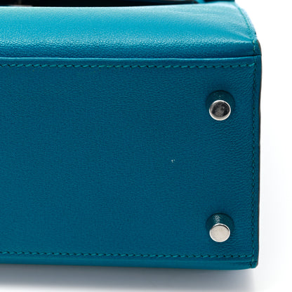 Hermes Chevre Mysore Kelly Sellier 25 Turquoise 11 of 14
