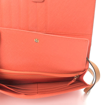 MCM Visetos Chain Wallet Crossbody Cognac Orange 4 of 8