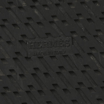 Hermes Calfskin Womens Chypre Sandals 38 Black 7 of 9