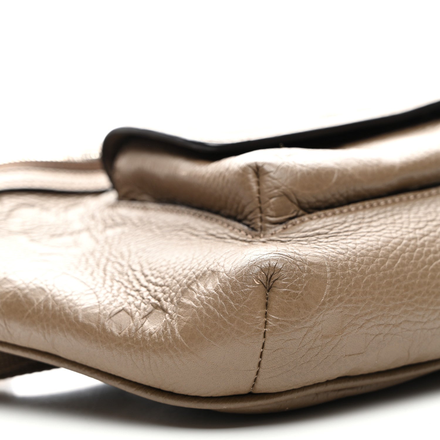 Gucci Piuma Calfskin Jumbo GG Embossed Pocket Belt Bag Good Taupe 8 of 9