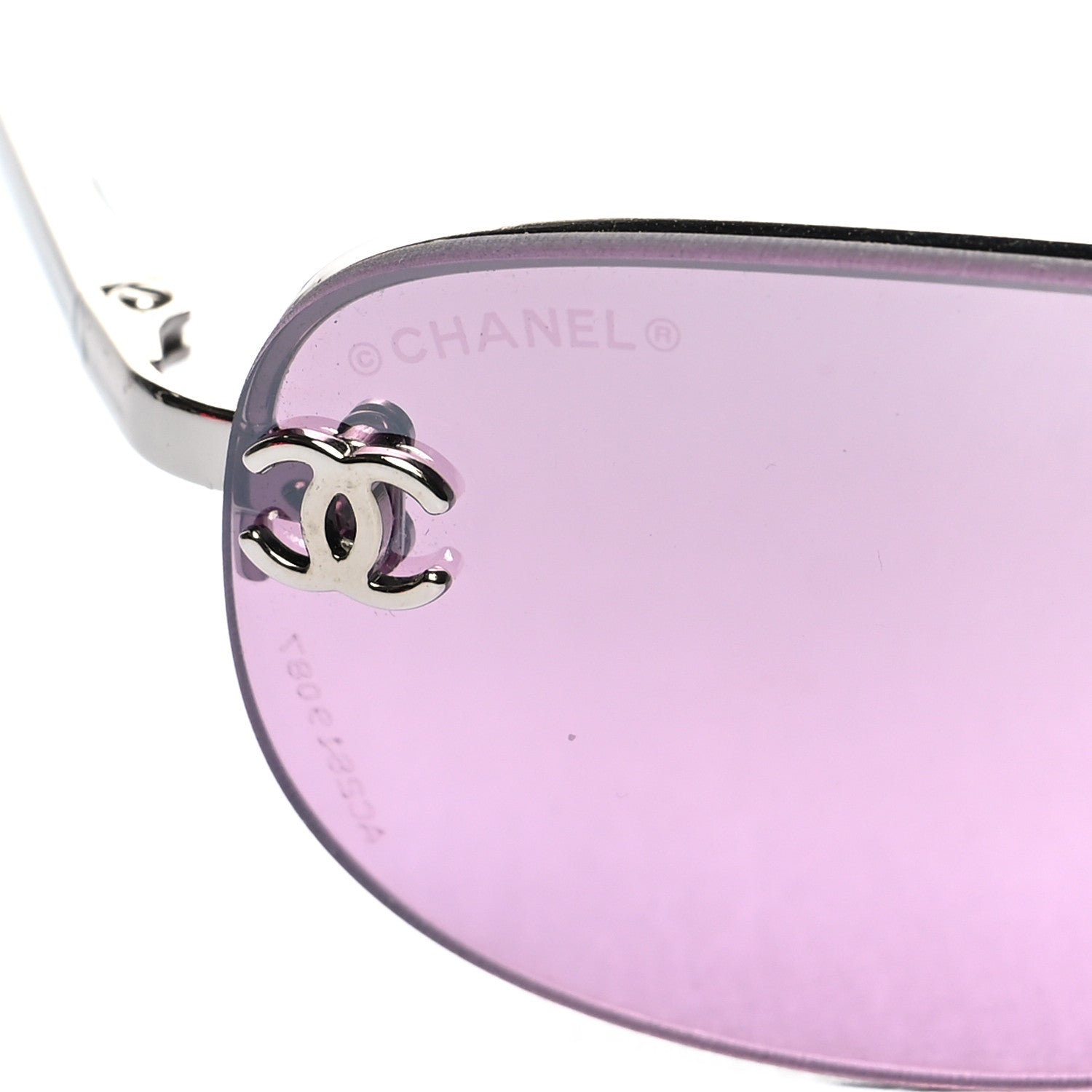 Chanel Metal CC Frameless Sunglasses 4099 Purple 7 of 7