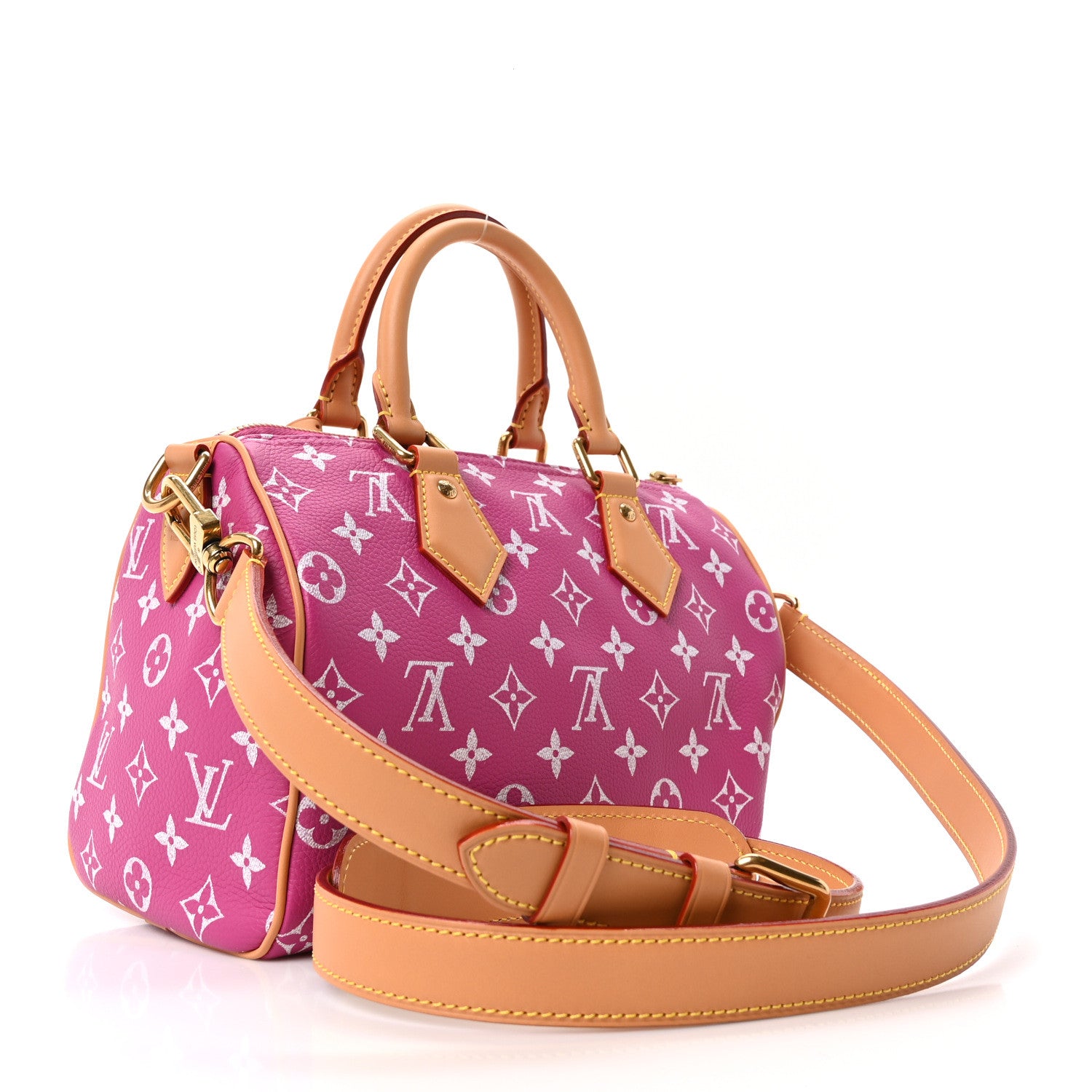 Louis Vuitton Calfskin Monogram Speedy P9 Bandouliere 25 Agate 9 of 21