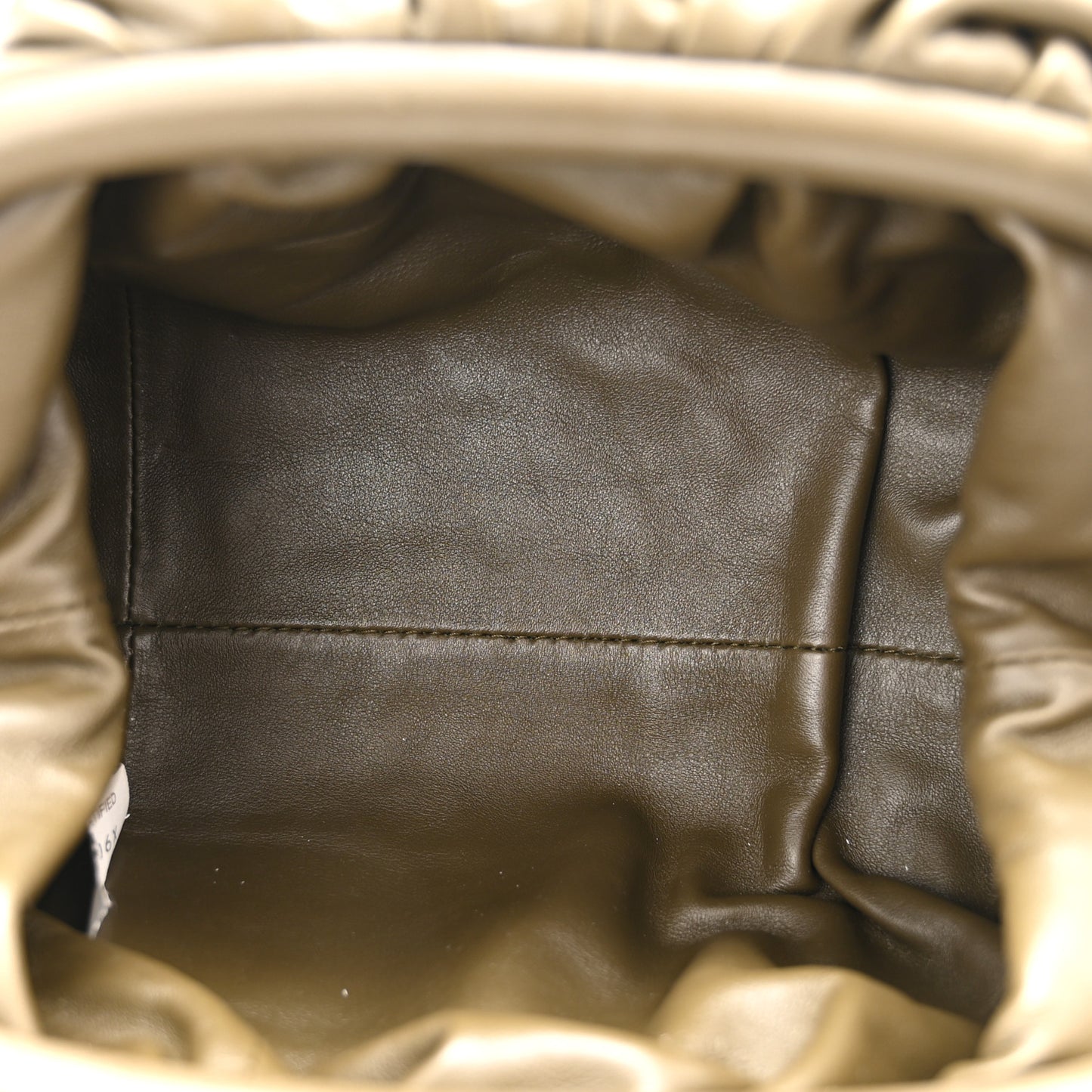 Butter Calfskin The Mini Pouch Kaki Fondente
