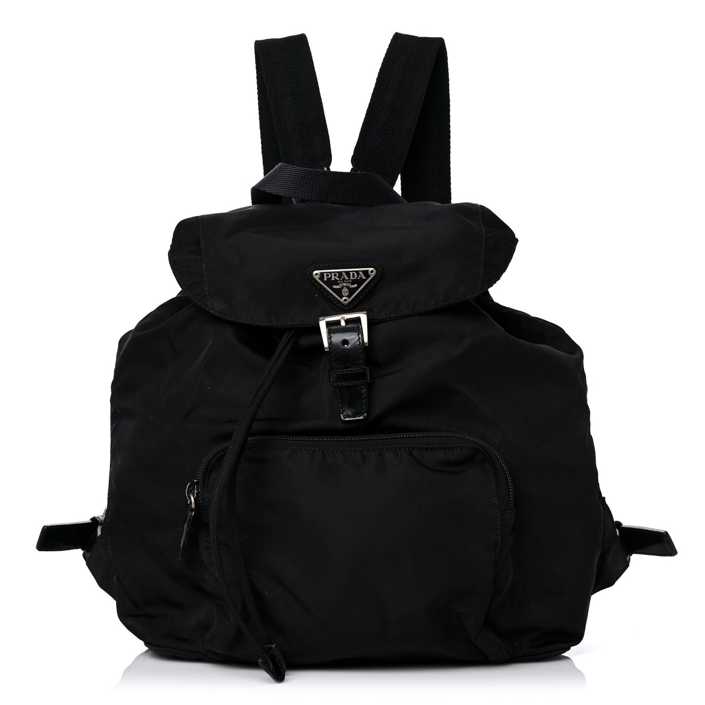 Nylon Vela Mini Cinch Backpack Black