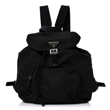 Prada Nylon Vela Mini Cinch Backpack Black 1 of 10