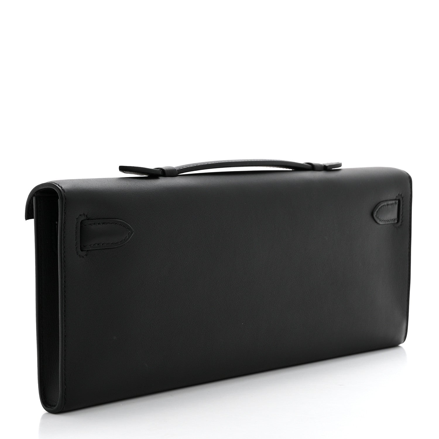 Hermes Swift Kelly Cut Clutch Pochette Black 3 of 7
