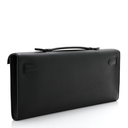 Hermes Swift Kelly Cut Clutch Pochette Black 3 of 7