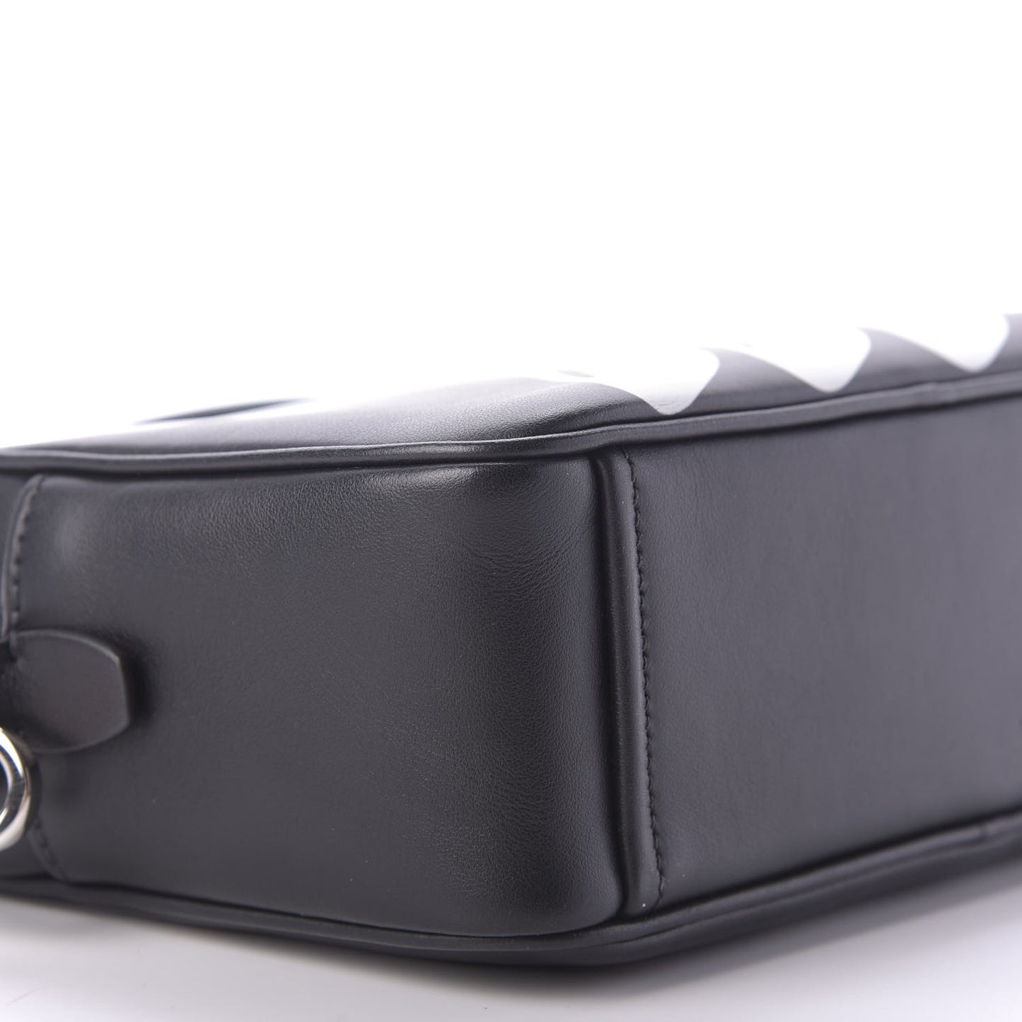 City Calf Banana Print Camera Bag Black Fuchsia