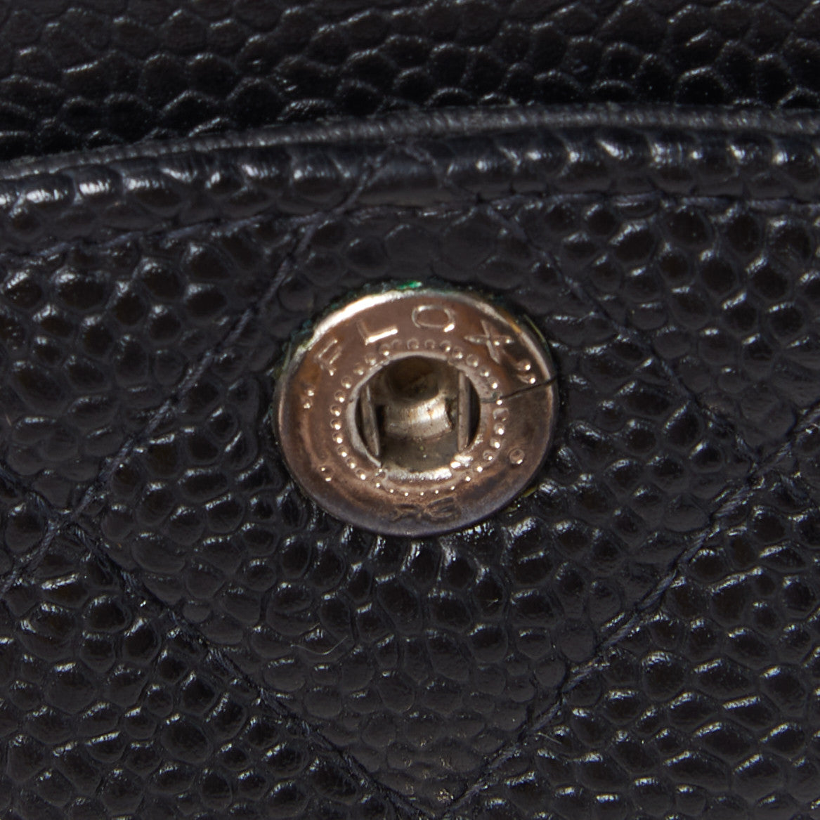 Caviar Quilted Small Double Flap Black