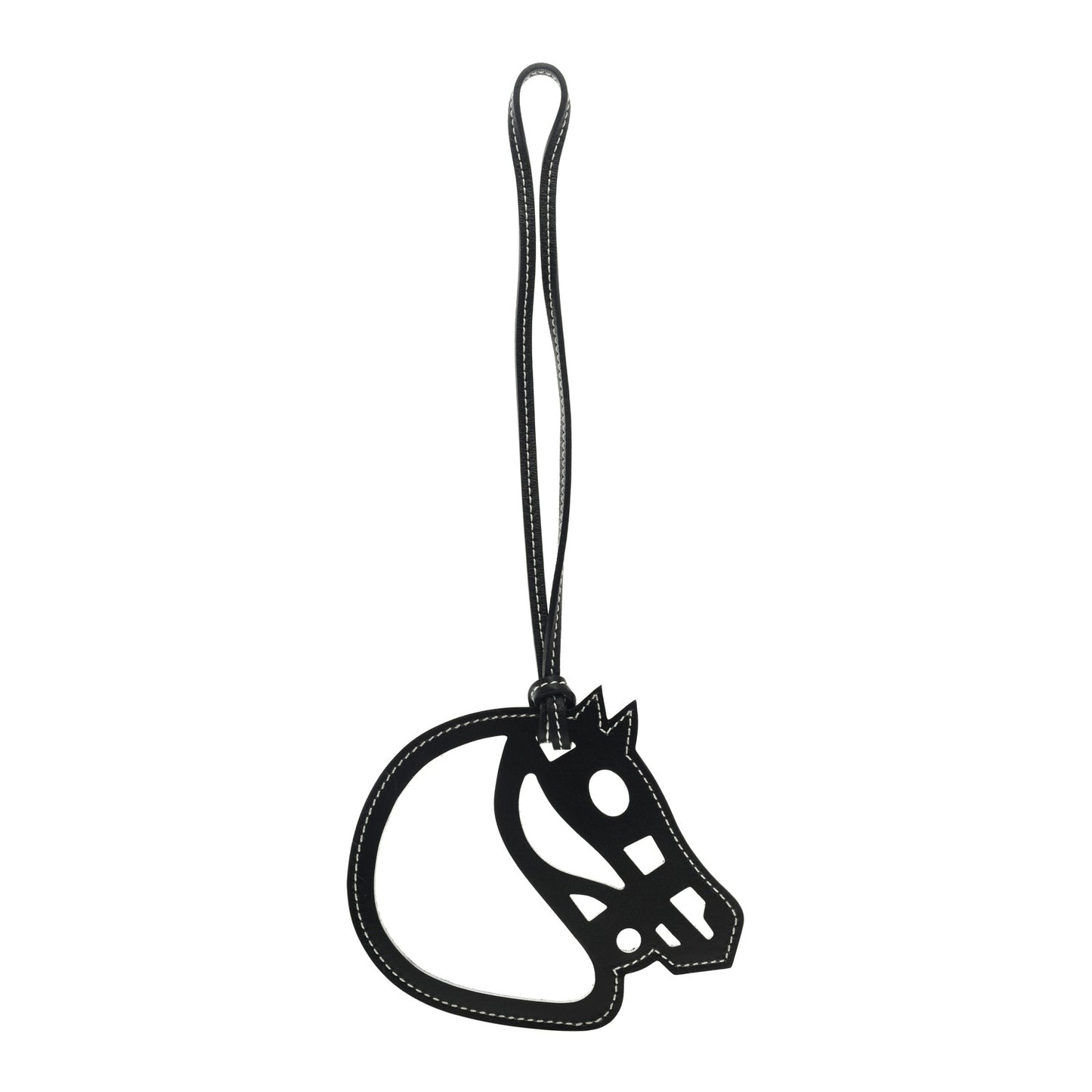 Box Paddock Cheval Horse Bag Charm Black