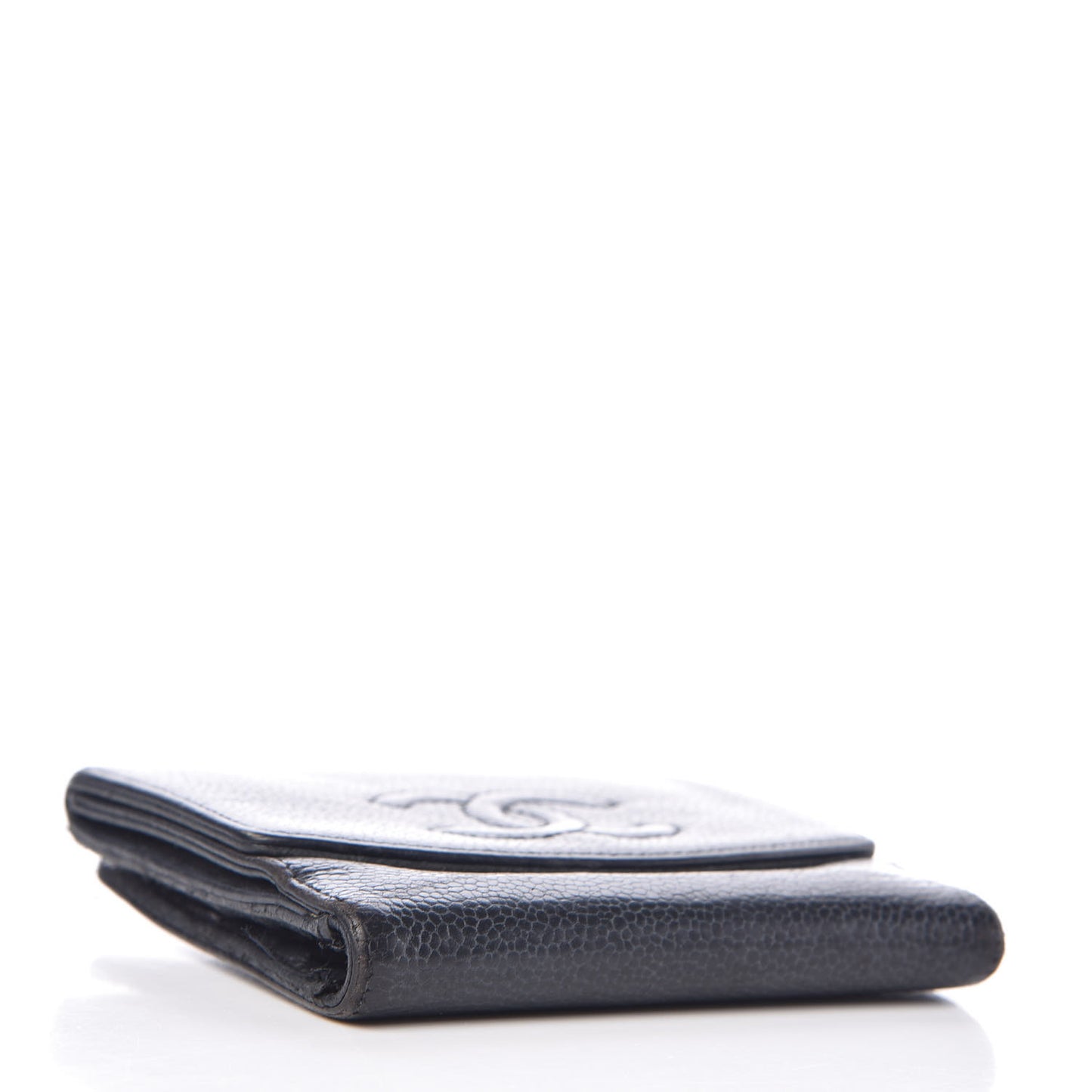 Caviar Timeless CC Compact French Wallet Black