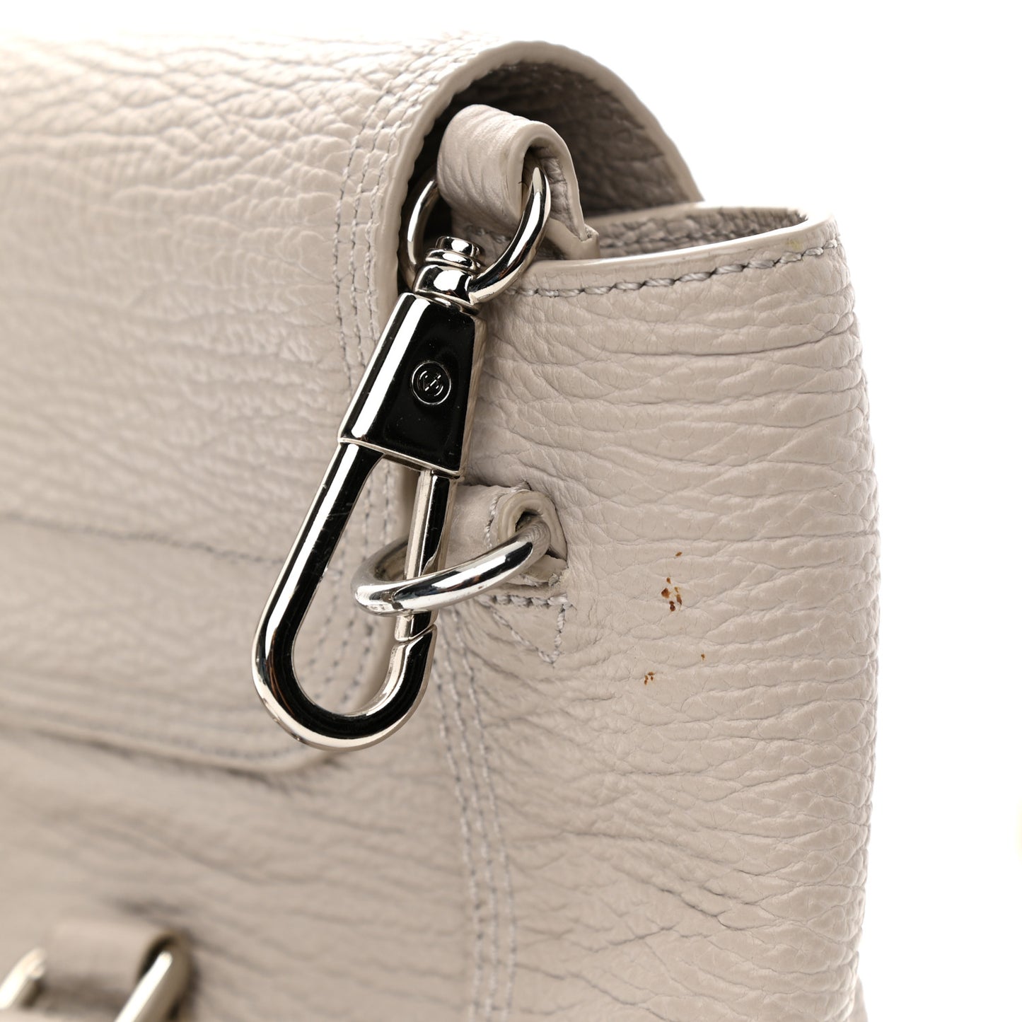 Textured Calfskin Medium Pashli Satchel Feather