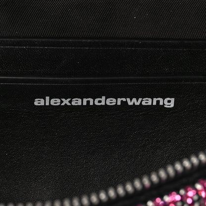 Alexander Wang Rhinestone Mesh Mini Attica Belt Bag Prism Pink 7 of 9