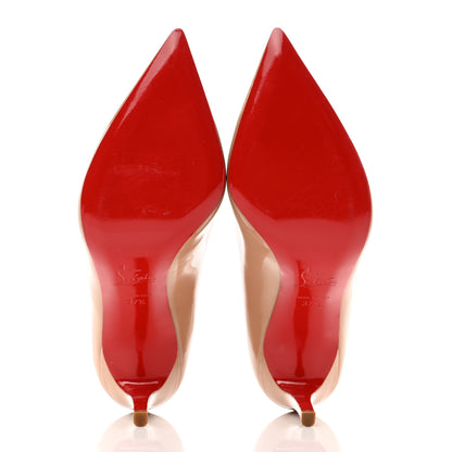 Christian Louboutin Patent Corneille 100 Pumps 37.5 Nude 5 of 7