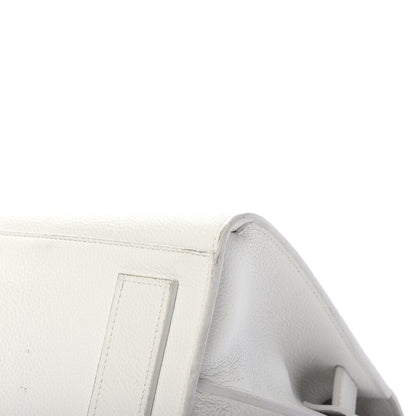 Saint Laurent Grained Calfskin Baby Supple Sac De Jour White 12 of 22