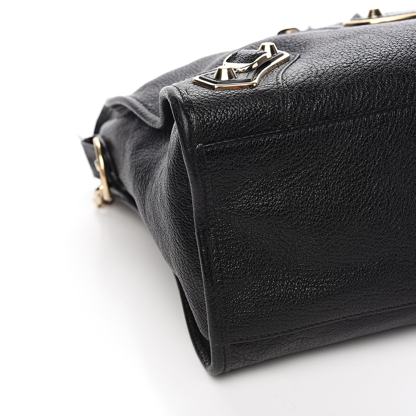Chevre Gold Metallic Edge Hardware City Black