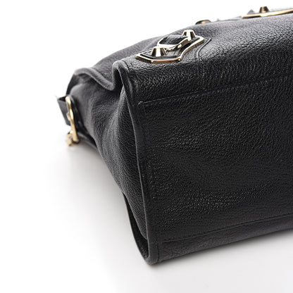 Balenciaga Chevre Gold Metallic Edge Hardware City Black 7 of 10