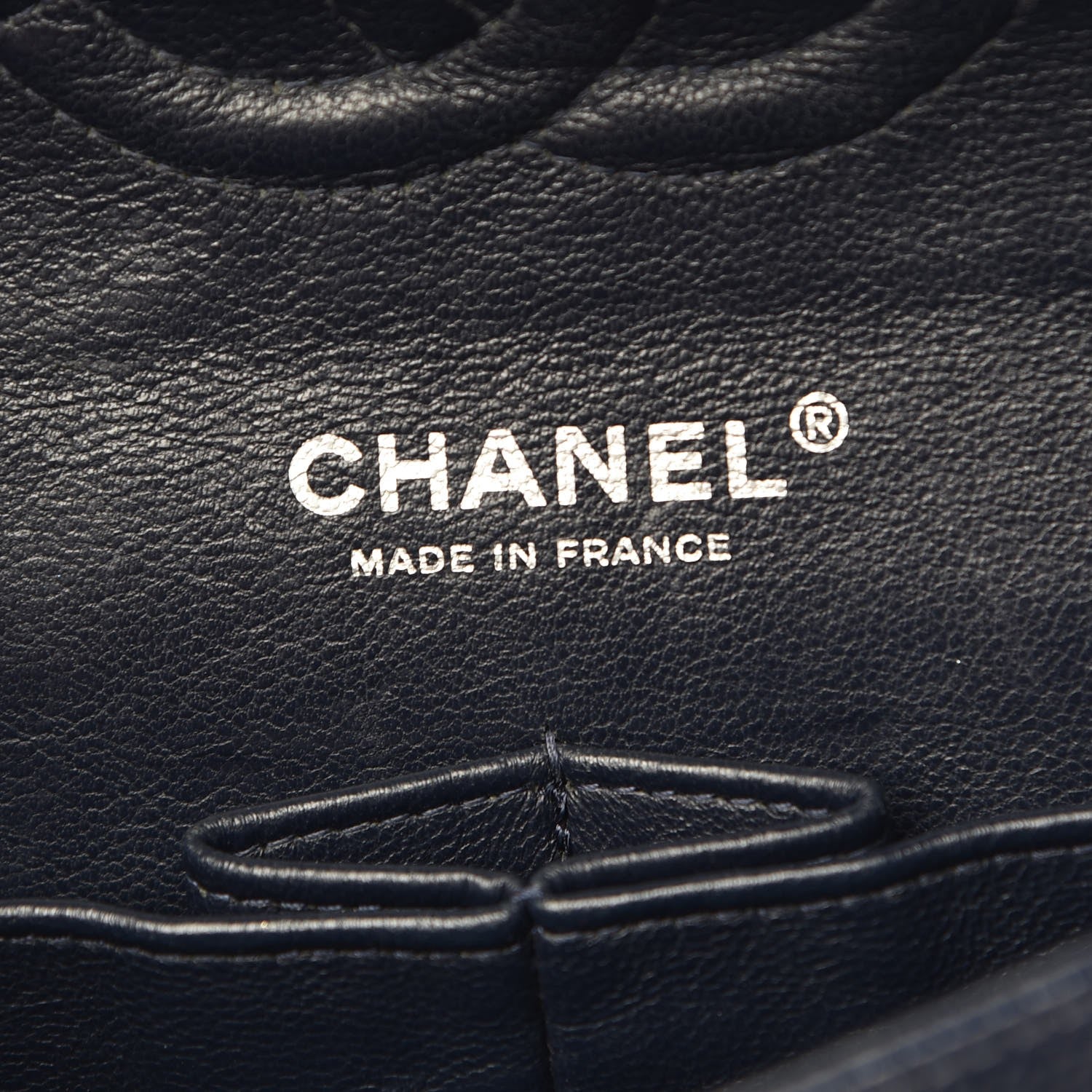 Chanel Caviar Quilted Medium Double Flap Dark Blue 7 of 12