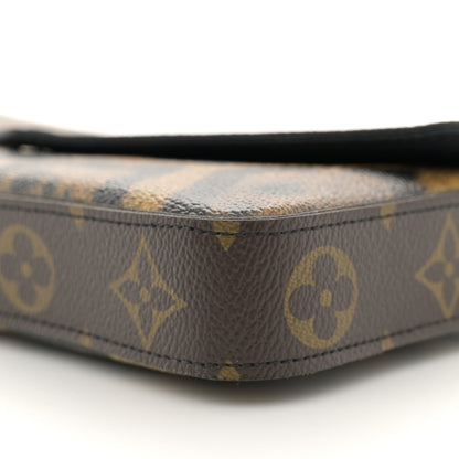 Louis Vuitton Monogram Animal Print Pochette Felicie Chain Wallet 10 of 13