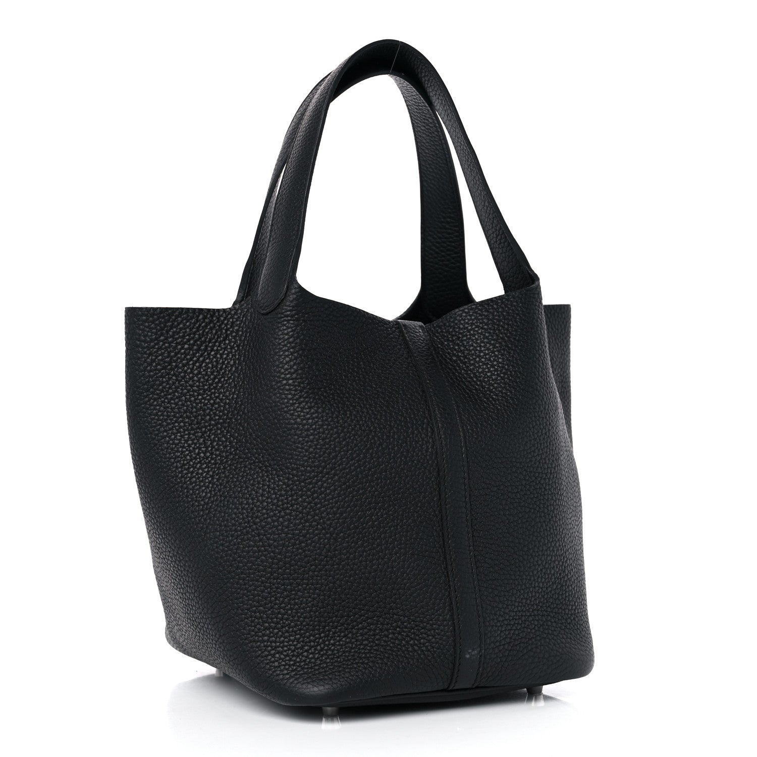 Hermes Taurillon Clemence Picotin Lock 22 MM Black 3 of 10