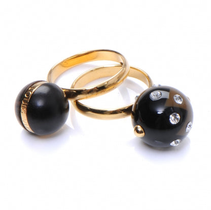 Louis Vuitton Magnetic Glitter Ring Set 6.5 Black 1 of 6