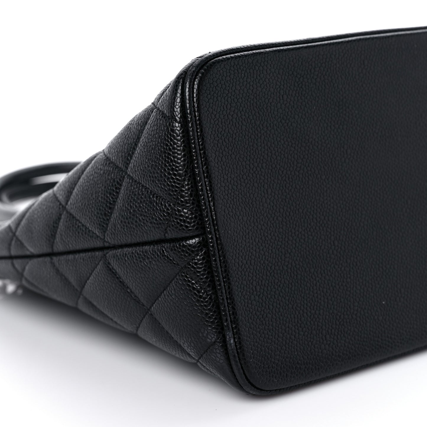 Caviar Quilted Medallion Tote Black