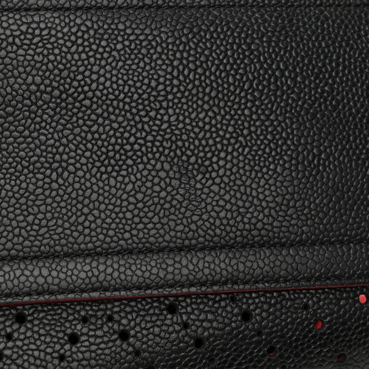 Chanel Perforated Grained Calfskin Large Shopping Tote Black 12 of 17