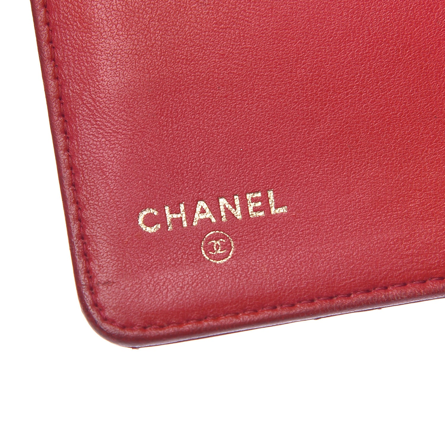 Chanel Lambskin Quilted Valentine Wallet Red 6 of 15