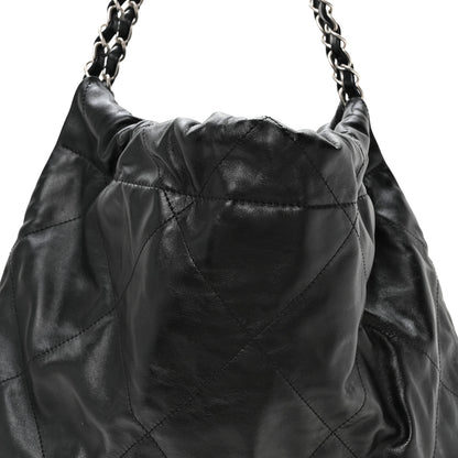 Chanel Shiny Calfskin Quilted Chanel 22 Black 9 of 12