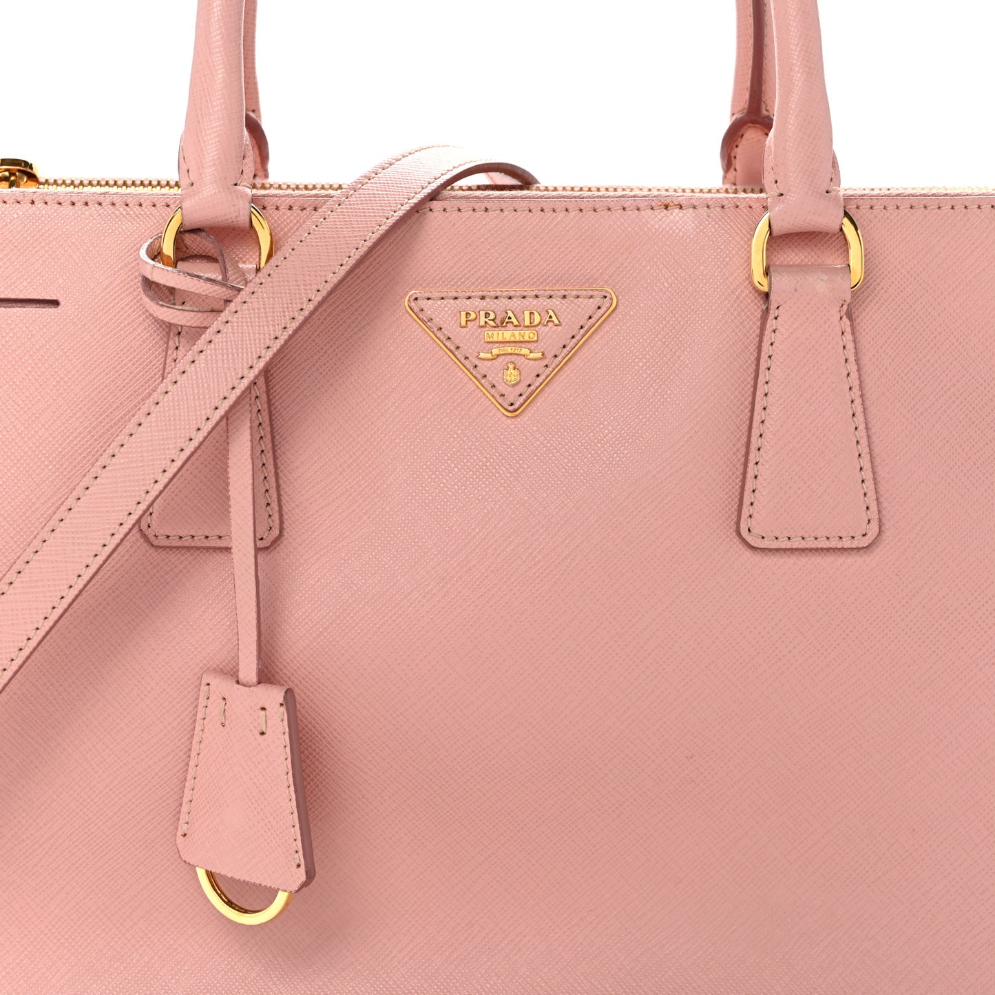 Saffiano Medium Galleria Double Zip Tote Orchidea