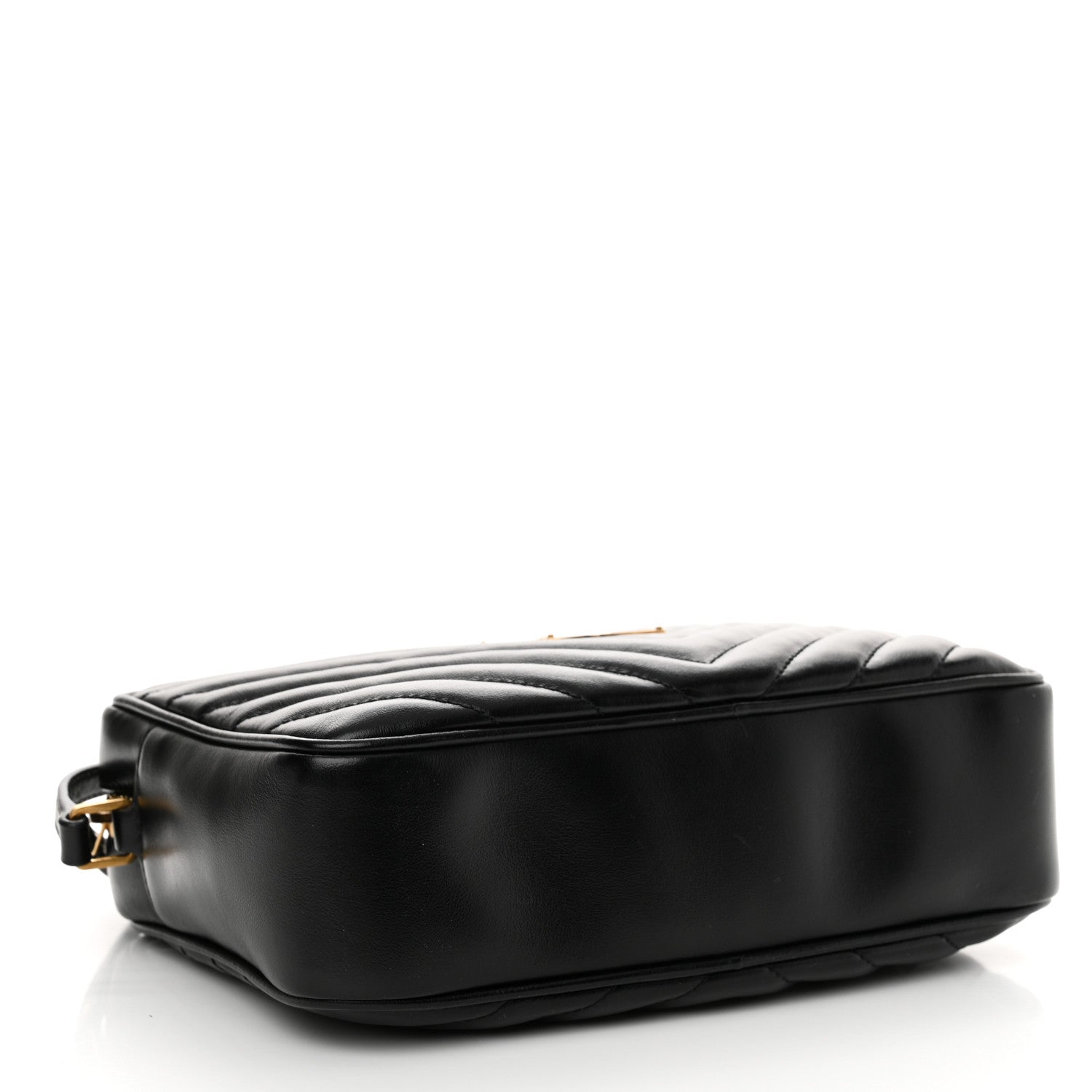 Saint Laurent Calfskin Matelasse Monogram Lou Camera Bag Black 4 of 14