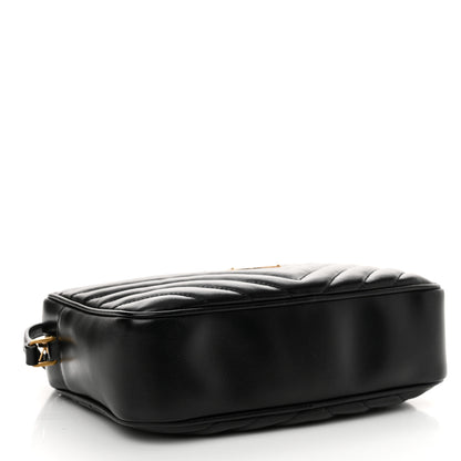Saint Laurent Calfskin Matelasse Monogram Lou Camera Bag Black 4 of 14