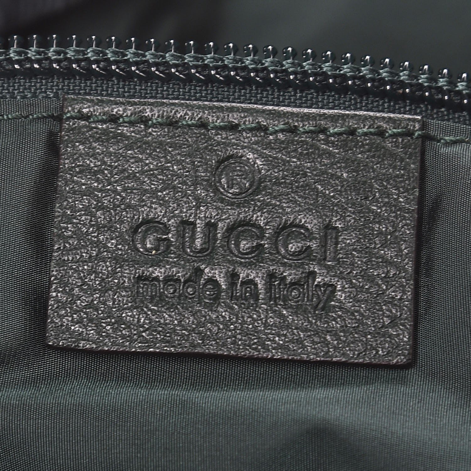 Gucci Nylon Monogram Medium Light Double Buckle Backpack Green 6 of 7