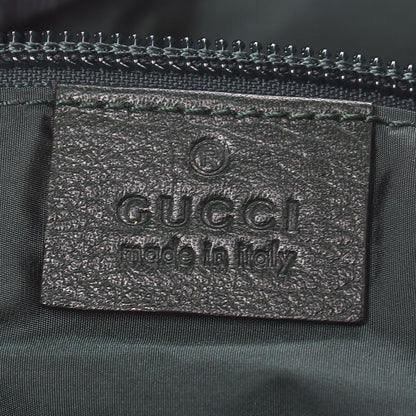 Gucci Nylon Monogram Medium Light Double Buckle Backpack Green 6 of 7