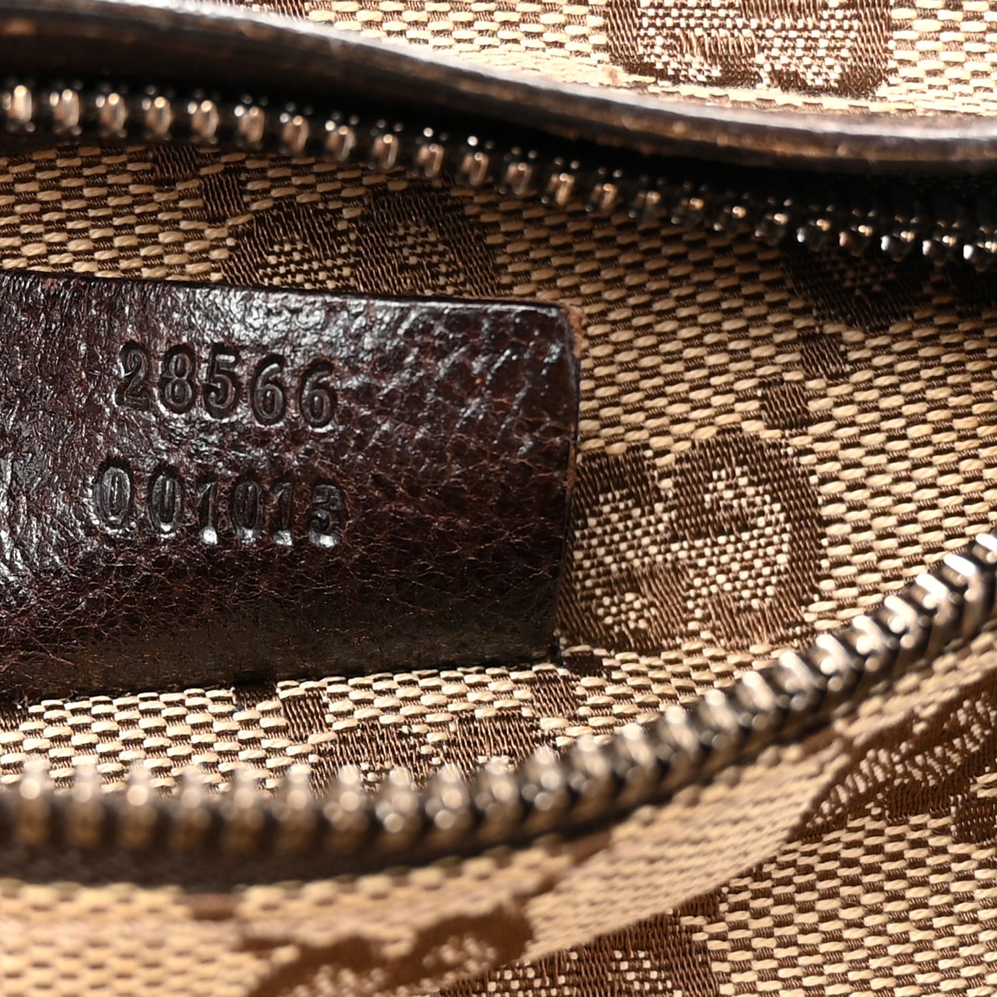 GG Monogram Double Pocket Belt Bag Dark Brown
