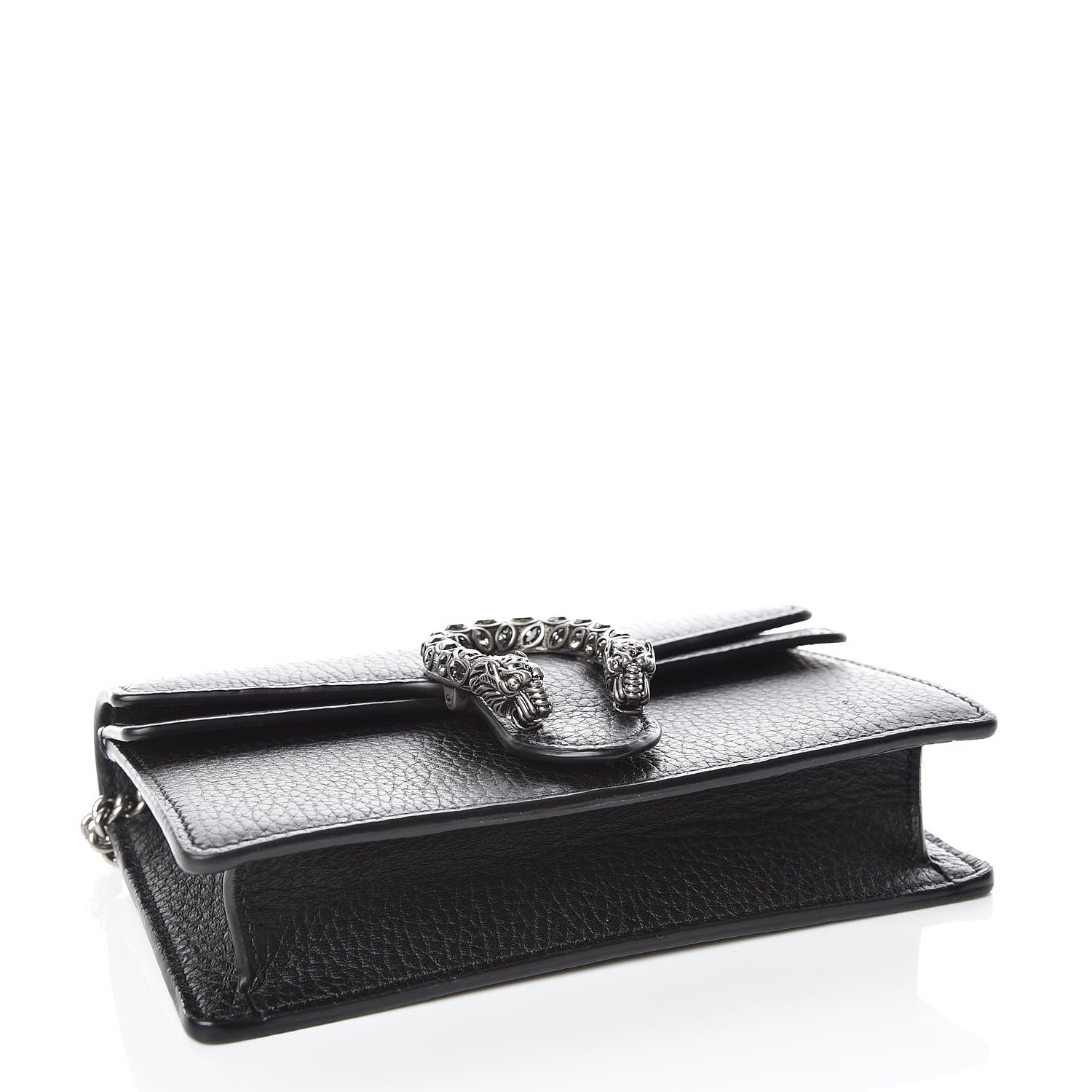 Gucci Calfskin Super Mini Dionysus Shoulder Bag Black 4 of 10