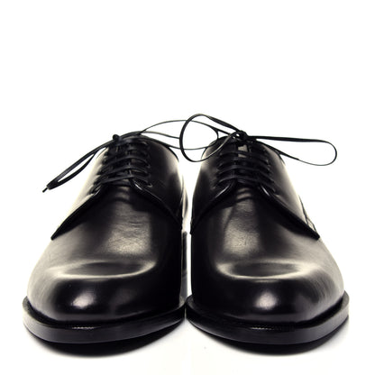 Christian Dior Brushed Calfskin Derby Shoes 40.5 Black 2 of 9