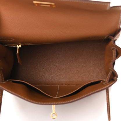Hermes Togo Kelly Retourne 28 Gold 4 of 9