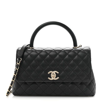 Chanel Caviar Quilted Small Coco Handle Flap Black 1 of 11