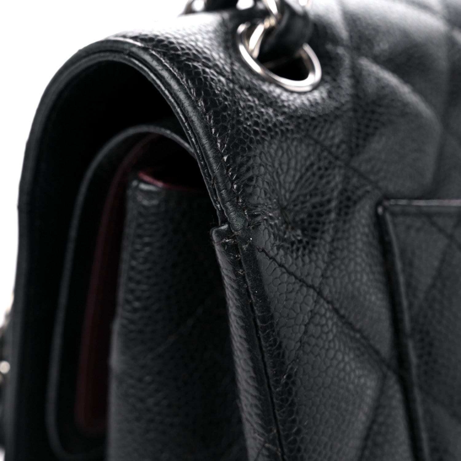 Chanel Caviar Quilted Jumbo Double Flap Black 13 of 17
